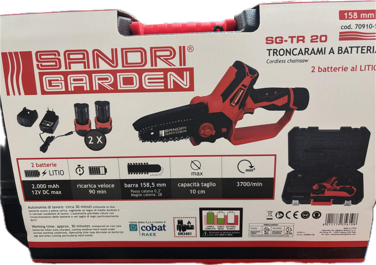 Troncarami a batteria