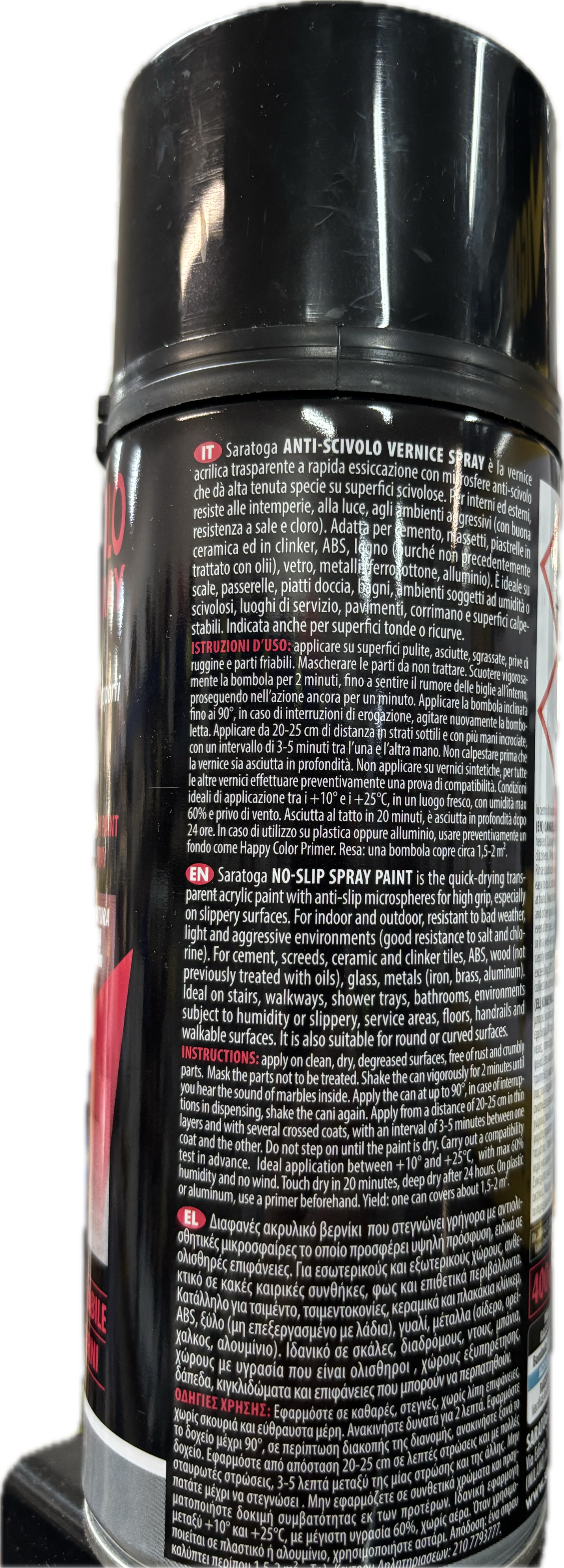 Spray antiscivolo trasparente